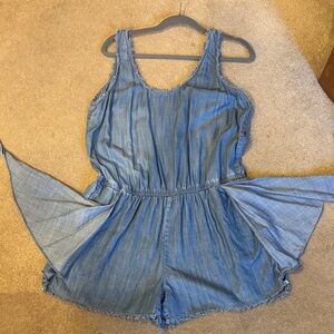 Plenty by Tracy Reese Chambray Blue Romper